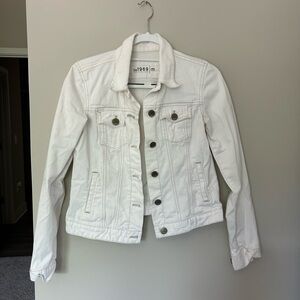 GAP white denim jacket